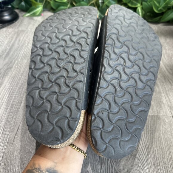 Birkenstock Arizona Leather Birko-Flor Men Size 9 EU 42 Black main image 7